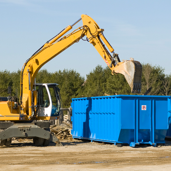 can i rent a residential dumpster for a construction project in Galivants Ferry